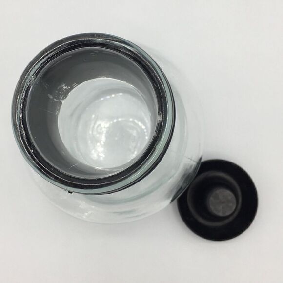 Vintage Glasbake USA Coffee Tea Hottle Black Banded Neck & Lid - Picture 8 of 15